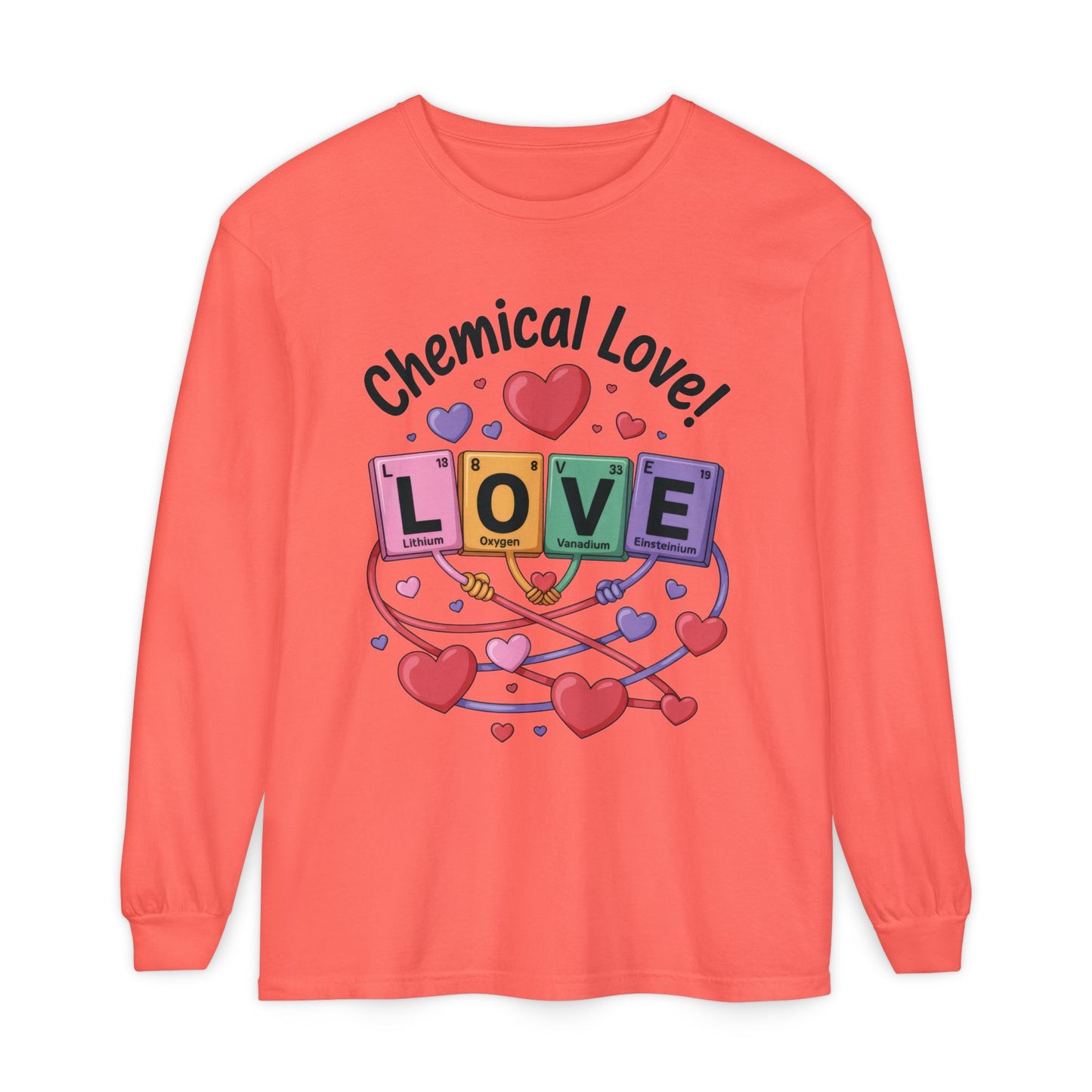 Chemical Love Long Sleeve T-Shirt Women's, Perfect Gift for Science Lovers, Valentine's Day, Chemistry Enthusiasts, Casual Wear, Cute [...]