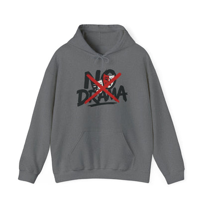 No Drama Mens Hoodie, Cozy Hoodie, Everyday Wear, Gift for Friend, Casual Fashion, Relaxed Vibes