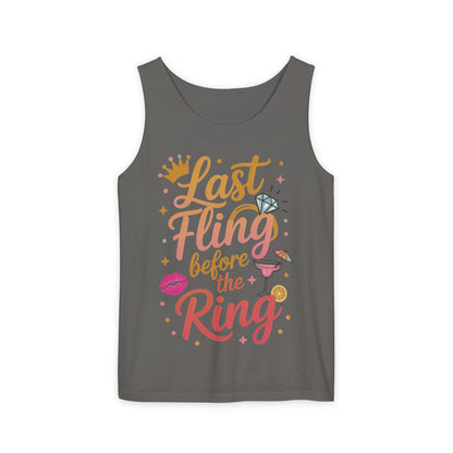 Last Fling Before the Ring T-Shirt, Bachelorette Party Tee, Bridesmaid Wedding Tee, Hen Party Shirts, Bridal Shower,  Bridesmaids Gift