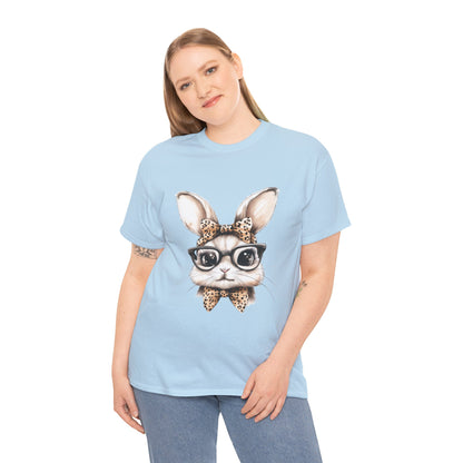 Cool Bunny Sunglasses Tee, Cute Rabbit Shirt, Animal Lover Gift, Spring Fashion, Unisex Graphic T-Shirt