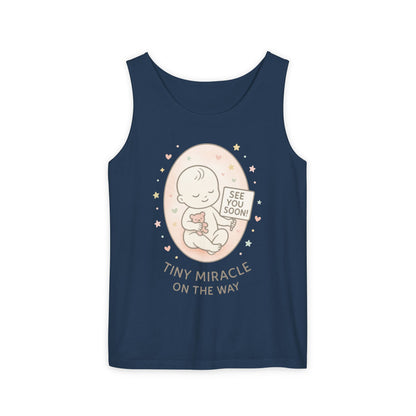 Coming Soon Maternity Tank Top, Cute Baby Pregnancy Announcement Shirt, Expecting Mom Gift, Gender Reveal Tee, Baby Shower Gift