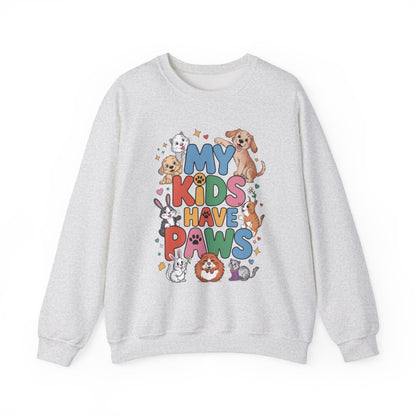 My Kids Have Paws Sweatshirt, Pet Lover Gift, Cute Animal Shirt, Cute Pet Mom Tee, Animal Parent T-Shirt, Gift for Animal Lovers