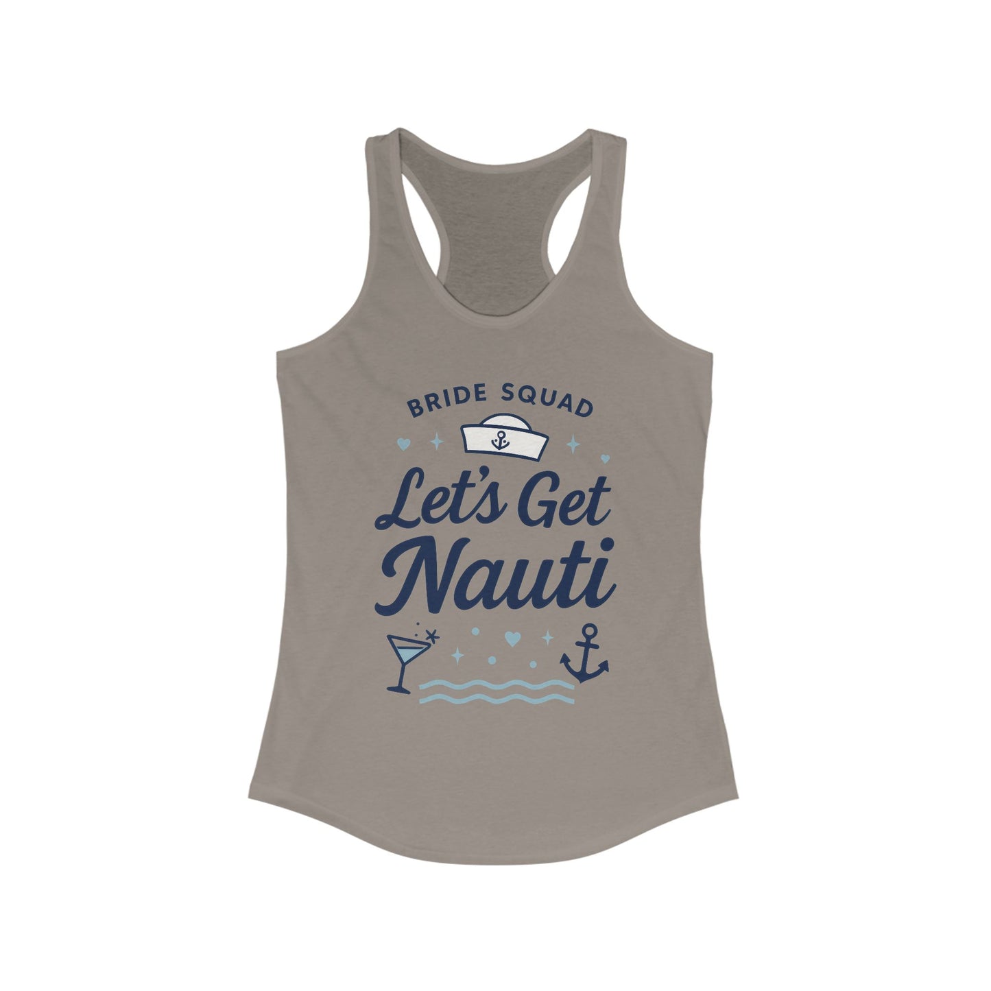 Lets Get Nauti Tank Top, Nautical Bachelorette Party Tee, Bride Squad Gift, Bridesmaid Hen Party Top, Fun Nautical Wedding Shirt