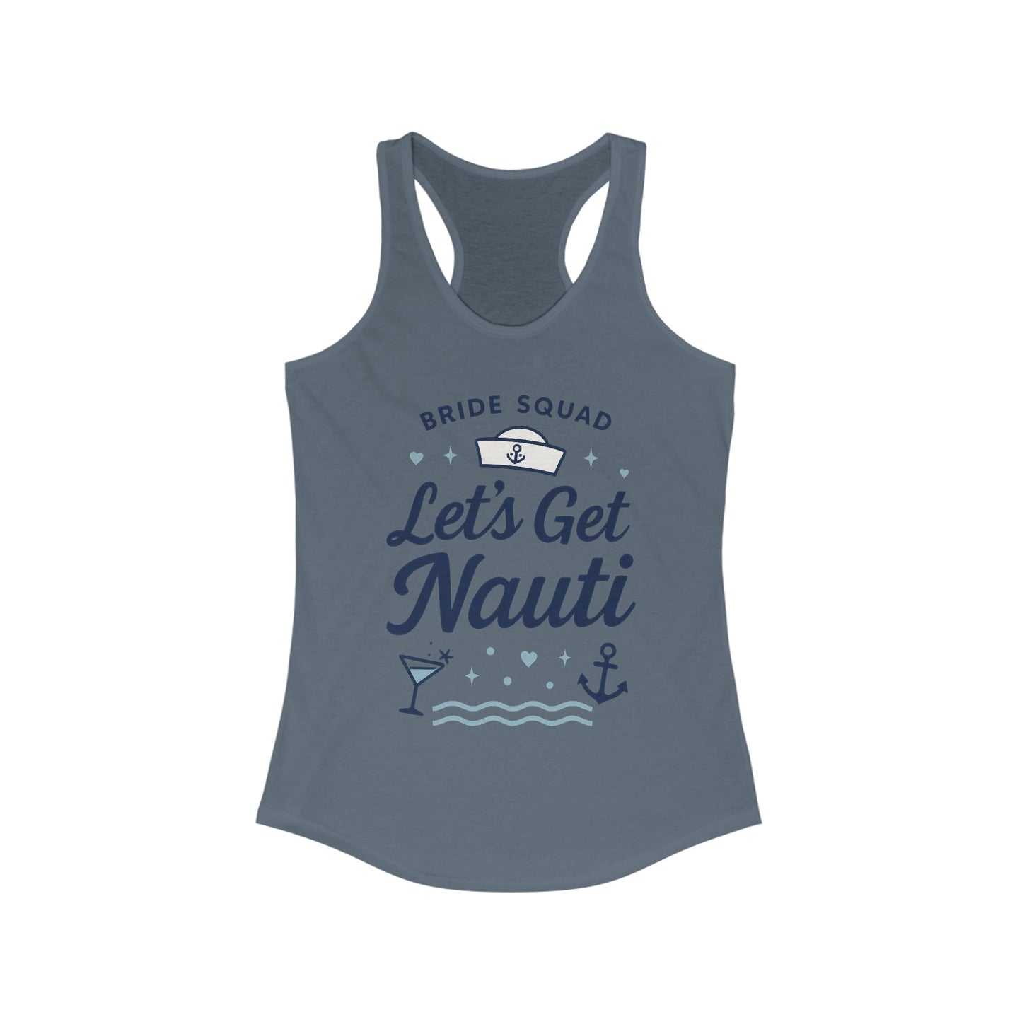 Lets Get Nauti Tank Top, Nautical Bachelorette Party Tee, Bride Squad Gift, Bridesmaid Hen Party Top, Fun Nautical Wedding Shirt