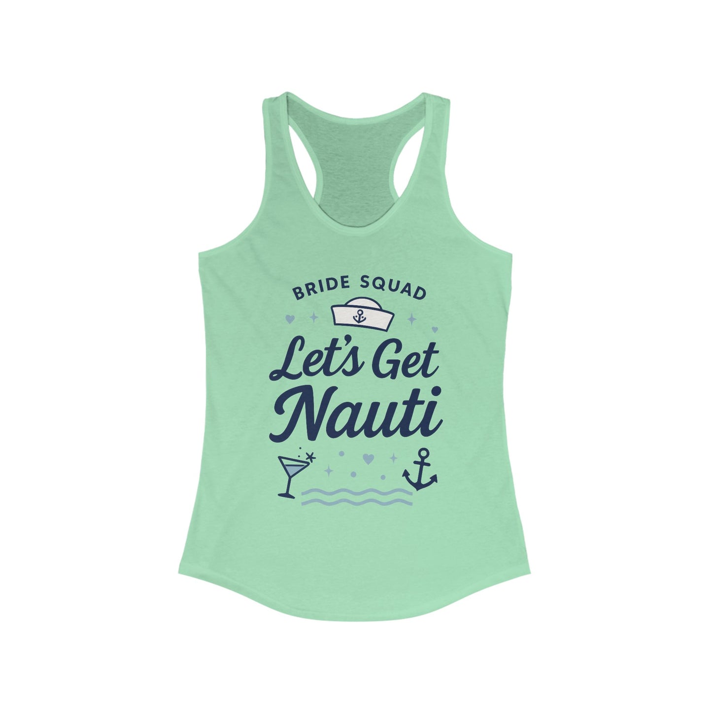 Lets Get Nauti Tank Top, Nautical Bachelorette Party Tee, Bride Squad Gift, Bridesmaid Hen Party Top, Fun Nautical Wedding Shirt