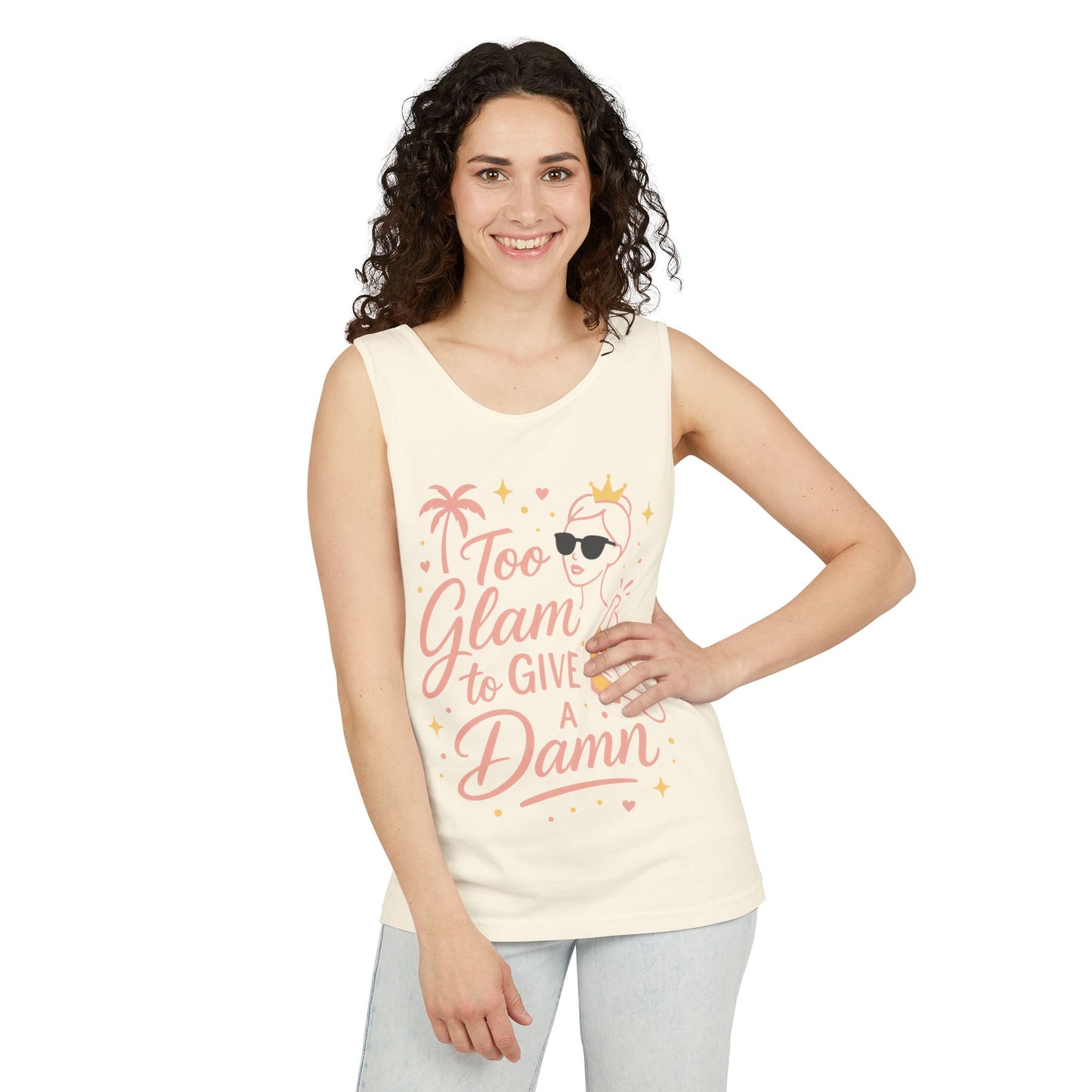 Too Glam to Give a Damn Bridal Party Tank Top, Bachelorette Party Tee, Bridesmaid Wedding Tee, Hen Party Top, Bridal Shower,Bridesmaids Gift
