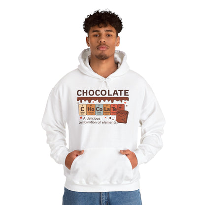 Chocolate Lover's Comfort Hoodie, Perfect Gift for Chemistry Lovers, Casual Wear, Sweet Treats Enthusiasts, Birthdays, Chemistry Students
