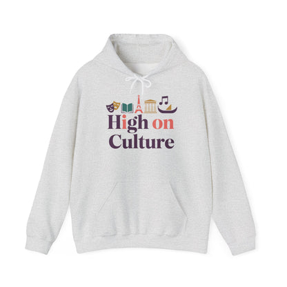 Womens Heavy Blend™ Hooded Sweatshirt, High on Culture Womens Hoodie, Cozy Cultural Graphic Hoodie