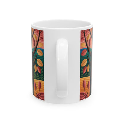 Whimsical Owl Ceramic Mug - Cozy Home Decor, Gift for Nature Lovers, Coffee Mug, Fall Vibes, Owl Enthusiast Gift