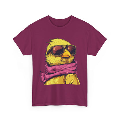 Chic Cool Chick T-Shirt, Unisex Heavy Tee, Funny Animal Tee, Trend Chick Graphic T-Shirt Gift