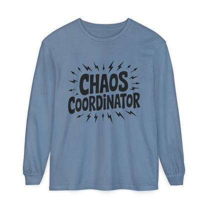 Chaos Coordinator Shirt Unisex Long Sleeve Tee, Funny Mom Life Gift, Mothers Day Shirt, Gifts for Team Leaders, Humor Apparel