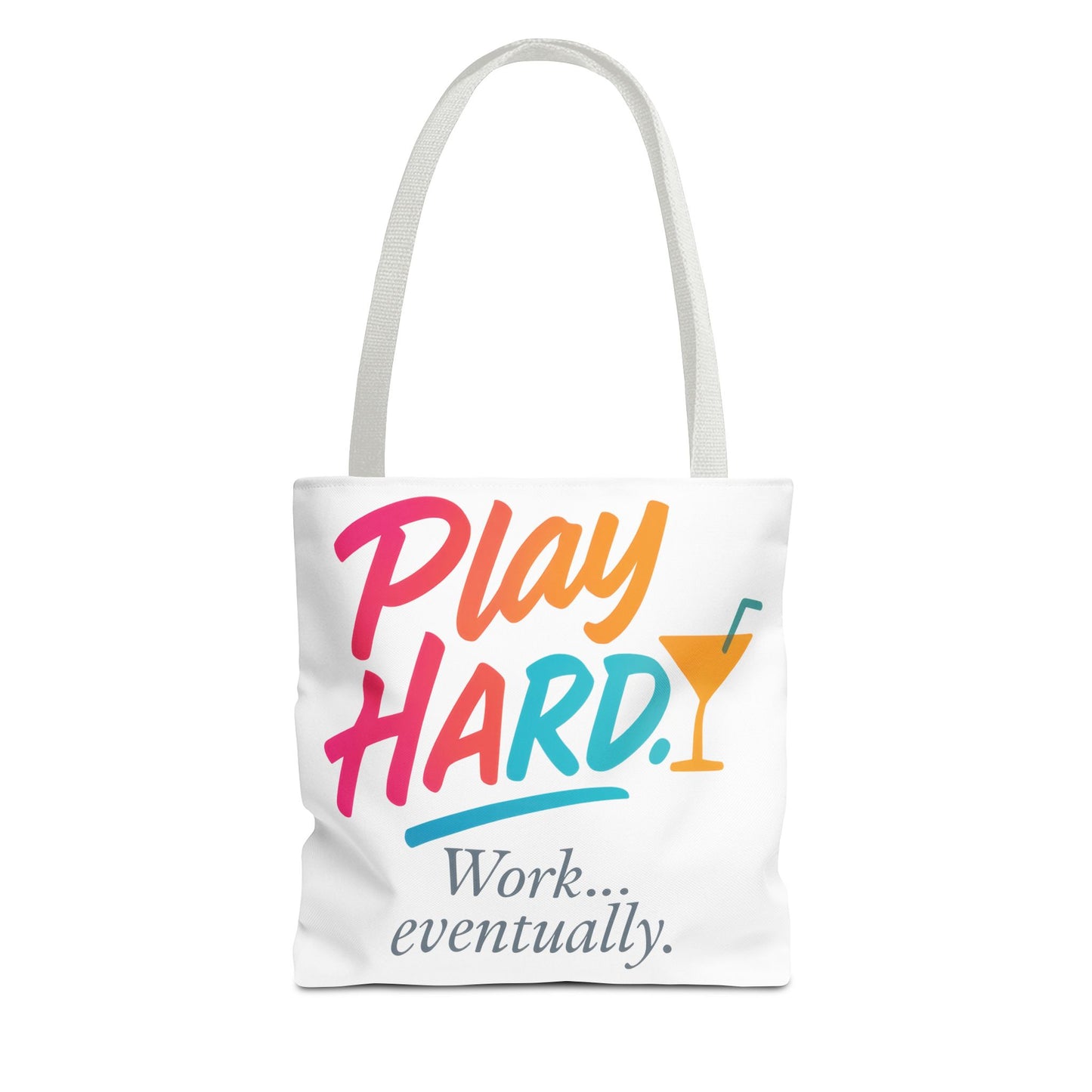 Play Hard Tote Bag - Fun, Stylish, Tote for Work & Play, Summer, Gift, Beach Bag, Everyday Carry, Beach Weekender Bag, large canvas bag