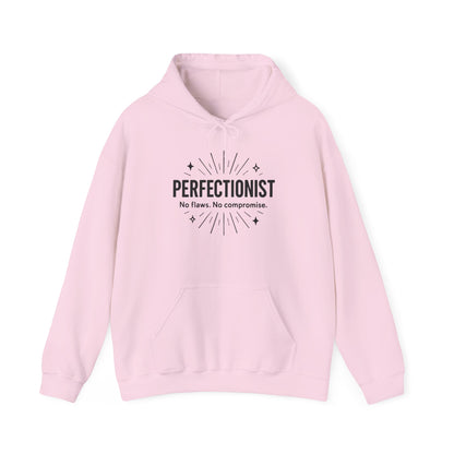 Womens Perfectionist Hoodie, Minimalist No Flaws Sweatshirt, Empowered Clean Look Pullover, Gift for Organized Women