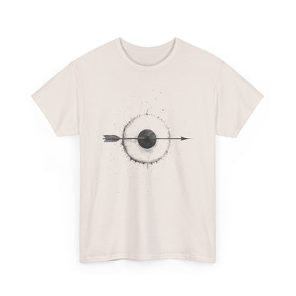 Artistic Arrow Graphic Unisex Cotton Tee, Motivational Shirt, Casual Wear, Gift for Him/Her, Trendy Fashion