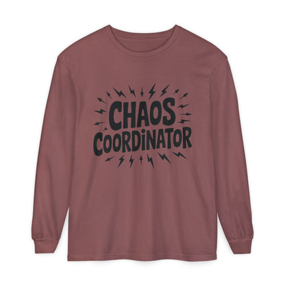 Chaos Coordinator Shirt Unisex Long Sleeve Tee, Funny Mom Life Gift, Mothers Day Shirt, Gifts for Team Leaders, Humor Apparel