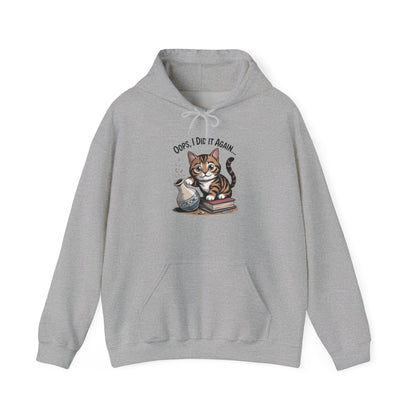 Cat Lover's Hoodie: Oops, I Did It Again, Funny Sweatshirt, Gifts for Animal Lovers, Cozy Hooded Sweatshirt, Pet Owner Apparel, Cute [...]