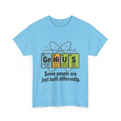 Funny Womens Genius T-Shirt, Periodic Table Nerd Shirt, Science Humor Tee, Gift for Nerds, Science Lovers Gift, Genius Science Tee