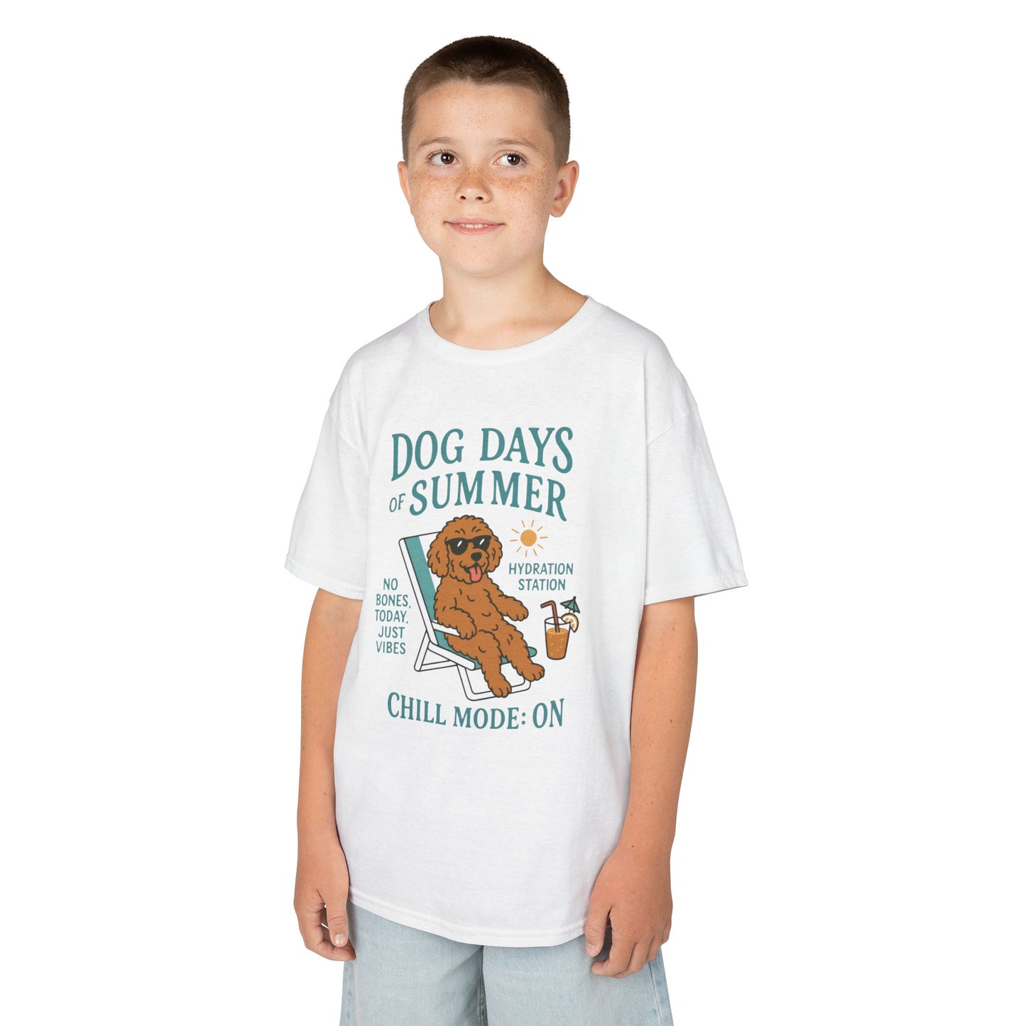 Summer Chill Kids Tee | Fun Playful T-Shirt for Boys & Girls, Perfect for Summer Days, Beach Outings, Gifts, Casual Wear