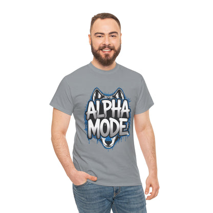 Alpha Mode Wolf Graphic Mens T-Shirt Streetwear, Alpha Tee, Wolf Tee, Street Tee, Wolf Art