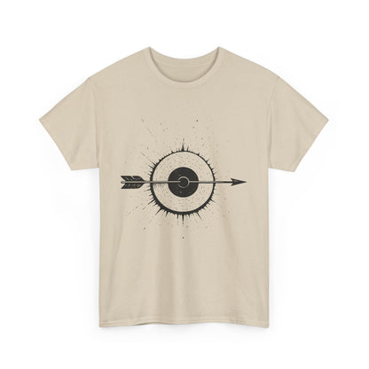 Artistic Arrow Graphic Unisex Cotton Tee, Motivational Shirt, Casual Wear, Gift for Him/Her, Trendy Fashion