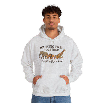 Spirit of the Wild Lion Mens Hoodie - Vacation Mode Funny Jungle King Graphic Pullover for Men, Wildlife Lovers Gift, Cozy Nature Hoodie