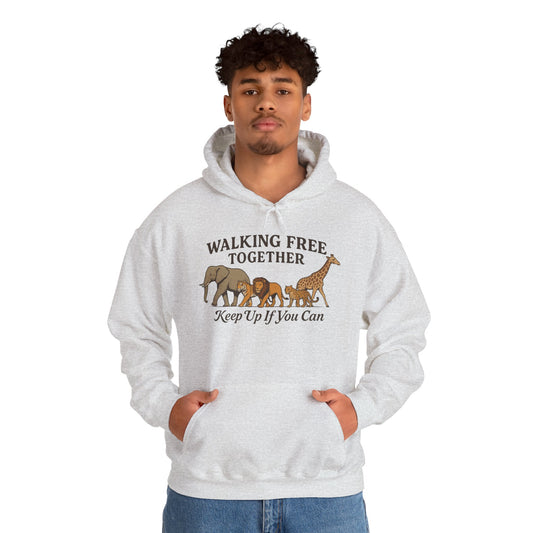 Spirit of the Wild Lion Mens Hoodie - Vacation Mode Funny Jungle King Graphic Pullover for Men, Wildlife Lovers Gift, Cozy Nature Hoodie