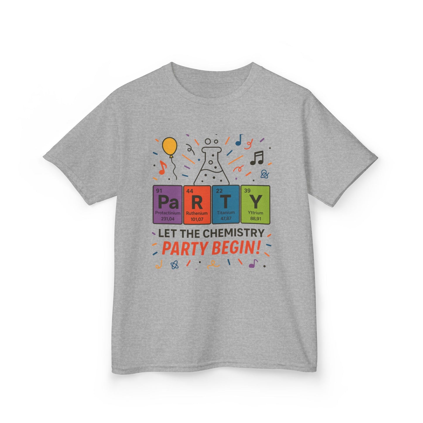 Kids' Chemistry Party T-Shirt, Periodic Table Tee, Funny Science Shirt for Boys & Girls, Science Tee, Unique Educational Apparel