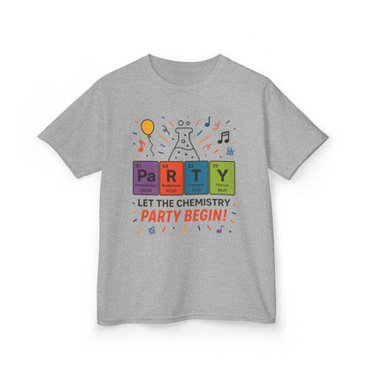 Kids' Chemistry Party T-Shirt, Periodic Table Tee, Funny Science Shirt for Boys & Girls, Science Tee, Unique Educational Apparel