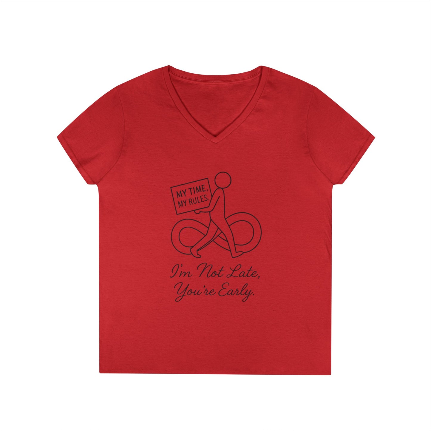 My Time My Rules Women's  V-Neck T-Shirt, Funny T-Shirt, Casual Wear, women empowerment tee, confident woman shirt, self love t shirt