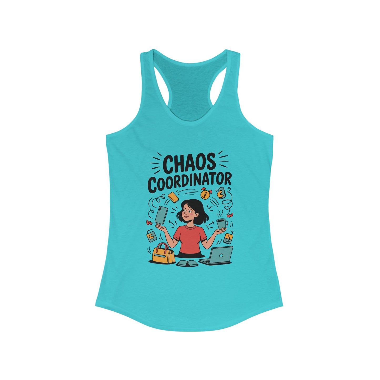 Chaos Coordinator Women's Tank, Funny Mom Life Graphic Top, Gift for Busy Moms, Multitasking Mom Gift, Mom Life Tank, Mother's Day Gift