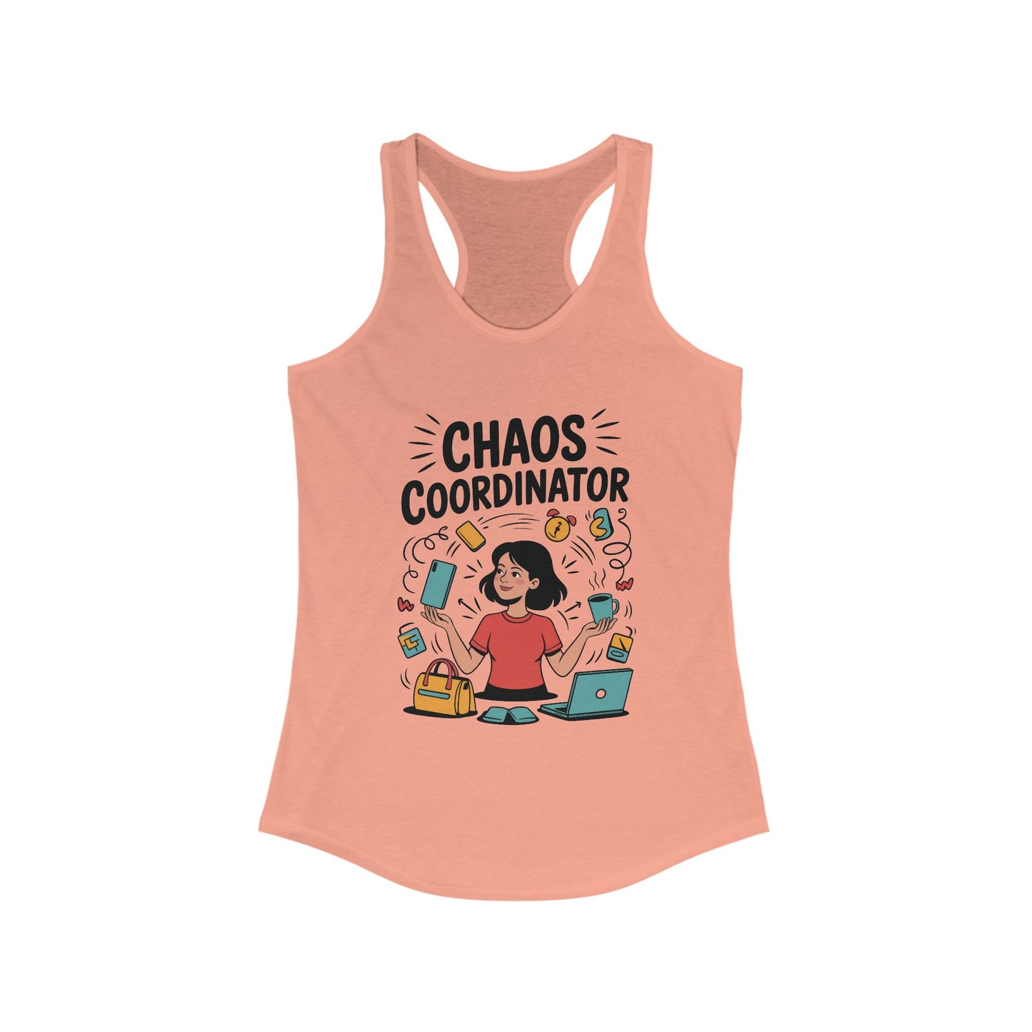 Chaos Coordinator Women's Tank, Funny Mom Life Graphic Top, Gift for Busy Moms, Multitasking Mom Gift, Mom Life Tank, Mother's Day Gift