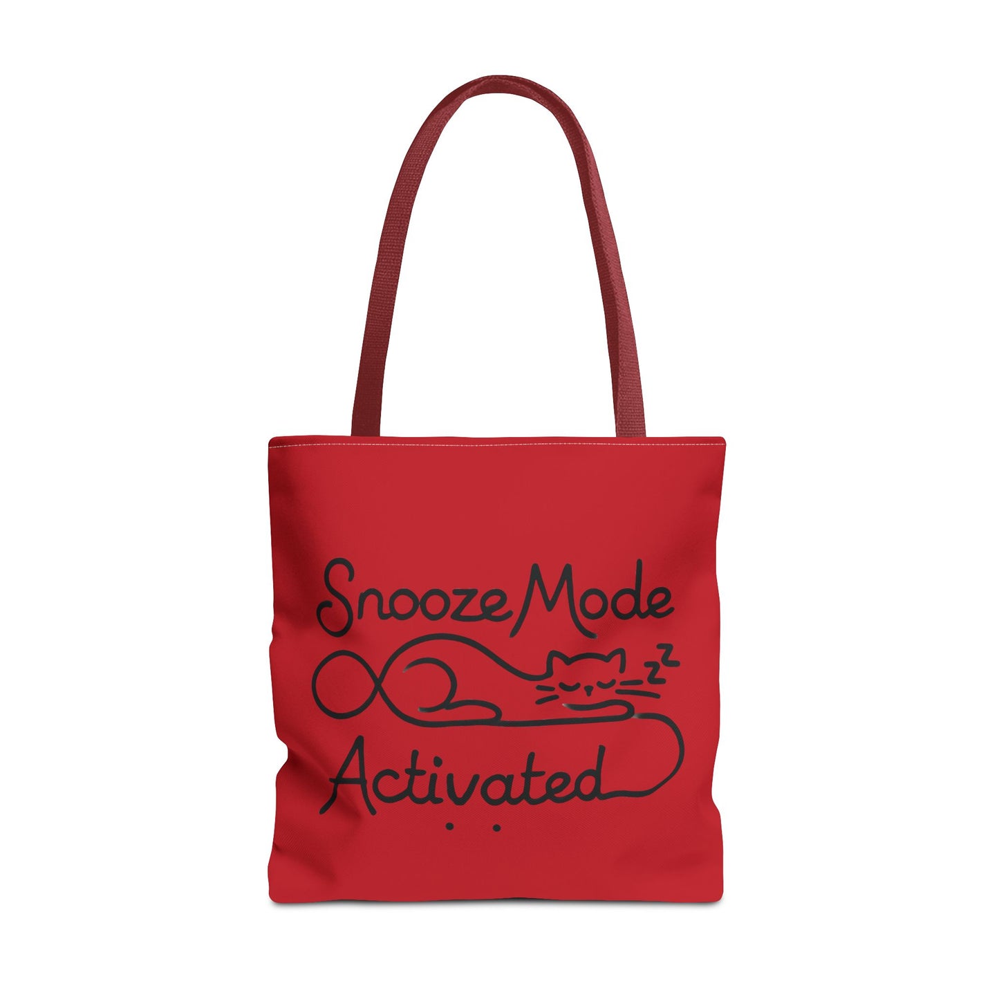 Sleepy Cat Tote Bag - Snooze Mode Activated, Cute Cat Lover Gift, Lounge Essential, Beach, Grocery, Everyday Use, Beach Weekender Bag