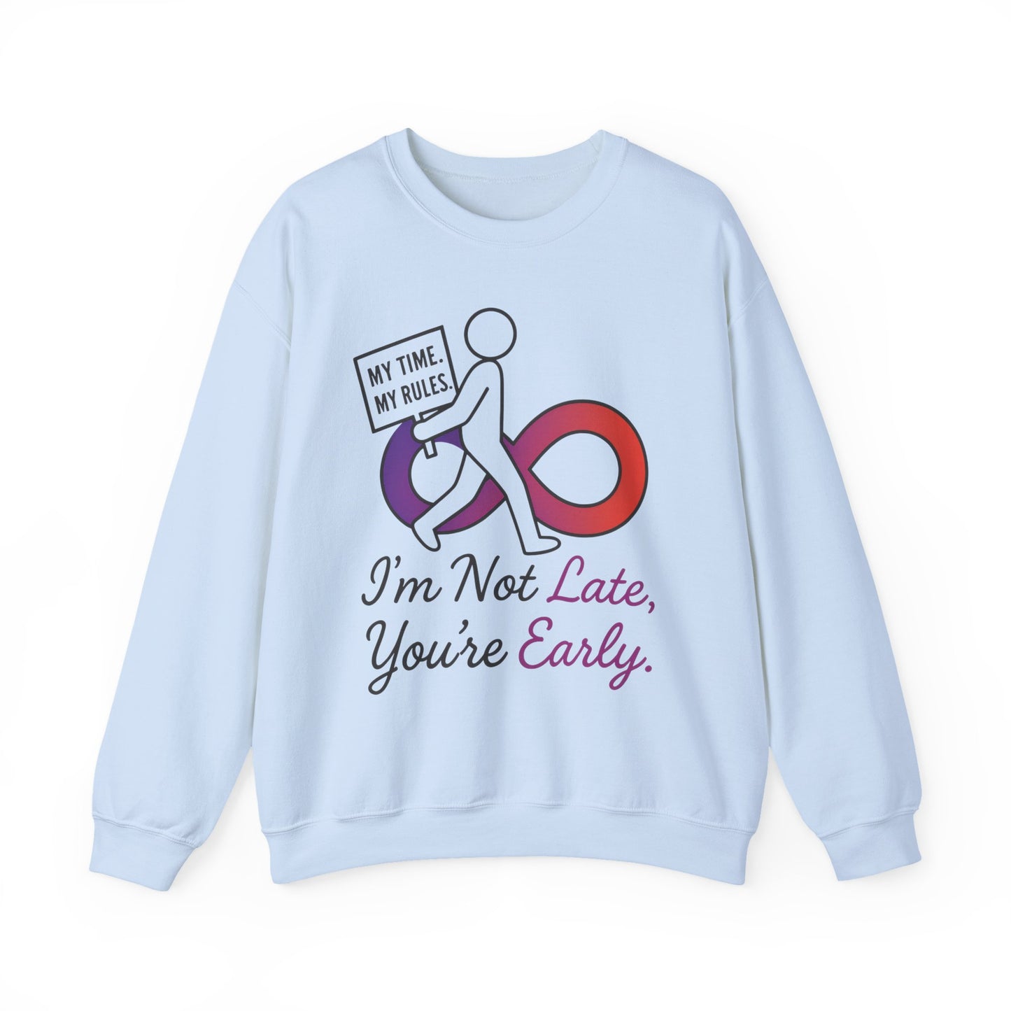 My Time, My Rules Funny Crewneck Sweatshirt, Womens Pullover, Gift for Her, Birthdays, Humor Clothing, Casual Style