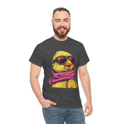 Chic Cool Chick T-Shirt, Unisex Heavy Tee, Funny Animal Tee, Trend Chick Graphic T-Shirt Gift