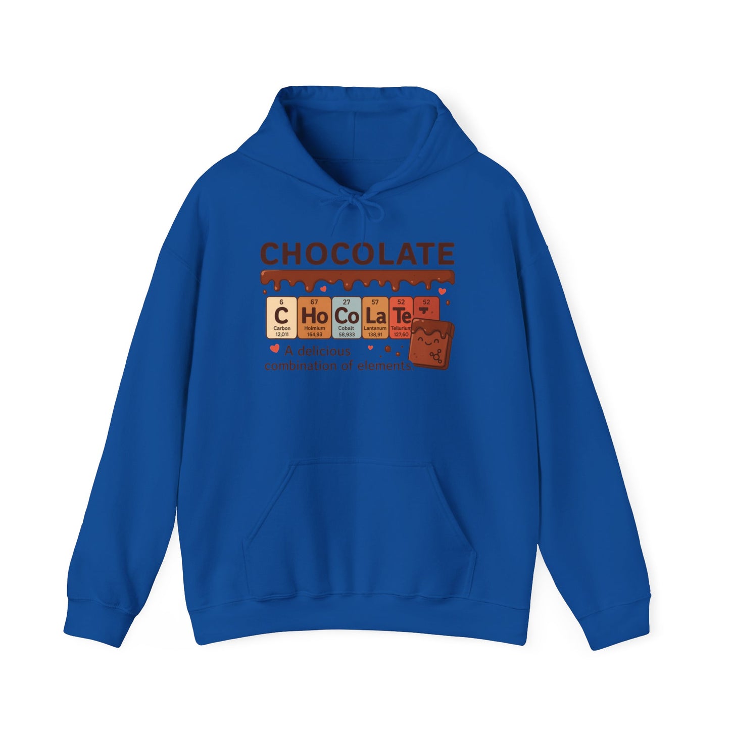 Chocolate Lover's Comfort Hoodie, Perfect Gift for Chemistry Lovers, Casual Wear, Sweet Treats Enthusiasts, Birthdays, Chemistry Students