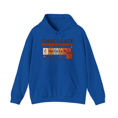 Chocolate Lover's Comfort Hoodie, Perfect Gift for Chemistry Lovers, Casual Wear, Sweet Treats Enthusiasts, Birthdays, Chemistry Students