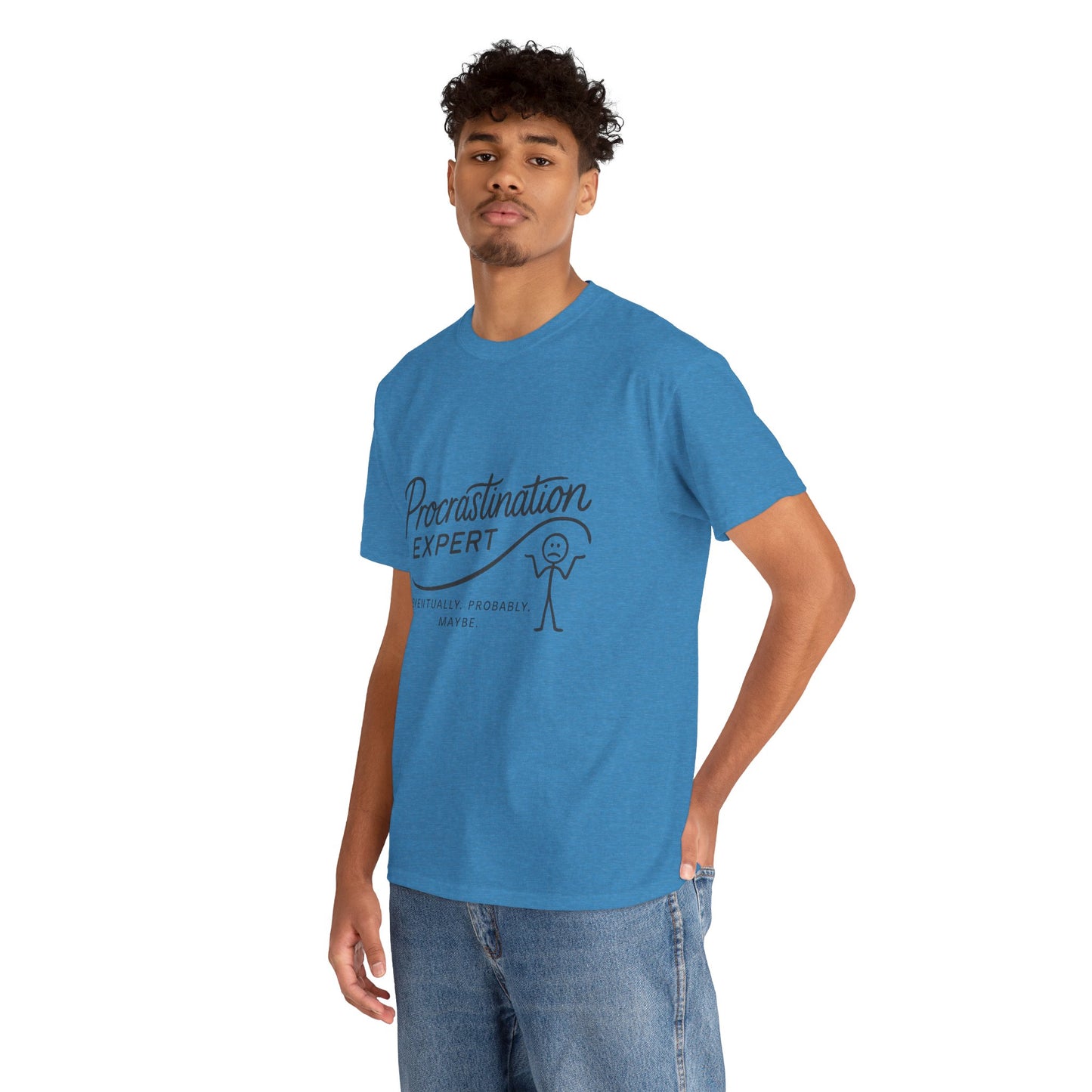 Procrastination Expert Men's Tee, Funny Shirt for Slackers, Gift for Students, Men's Comfortable Casual Wear, Laughs for Every Occasion