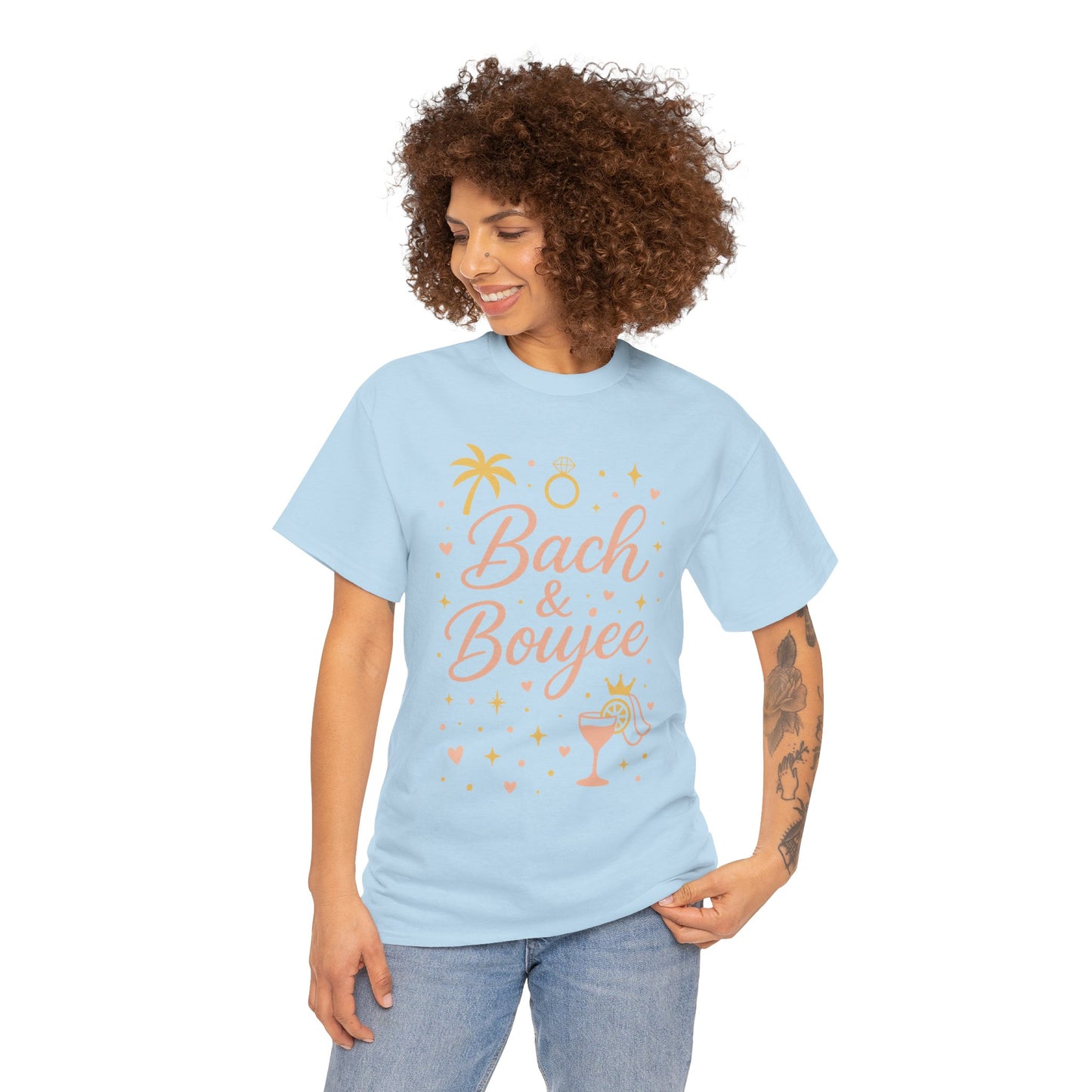 Bach & Boujee Bridal Party  Shirt, Bachelorette Party Tee, Bridesmaid Wedding Tee, Hen Party Top, Bridal Shower,  Bridesmaids Gift