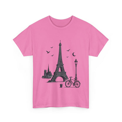 Eiffel Tower Graphic Tee, Parisian Style T-Shirt, Casual Summer Top, Travel Gift, Unisex Cotton Shirt