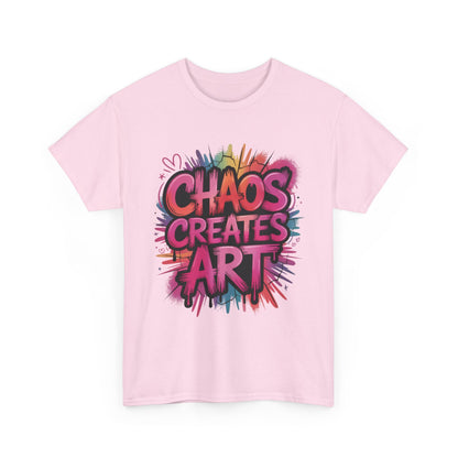 Chaos Creates Art Colorful Graffiti Womens Graphic Tee, Graffiti Shirt, Streetwear Tee