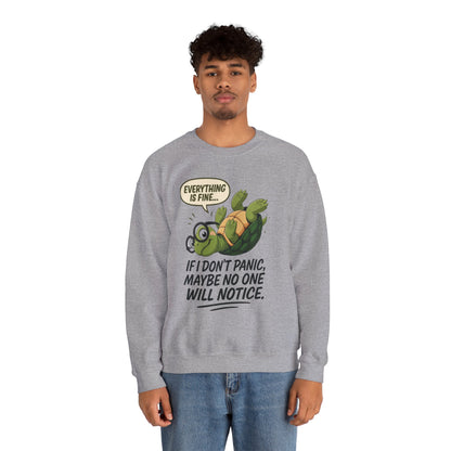 Casual Humor Unisex Sweatshirt, Perfect Gift for Anxiety Relief, Social Anxiety Joke, Quirky Graphic Sweatshirt, Introvert Humor Gift