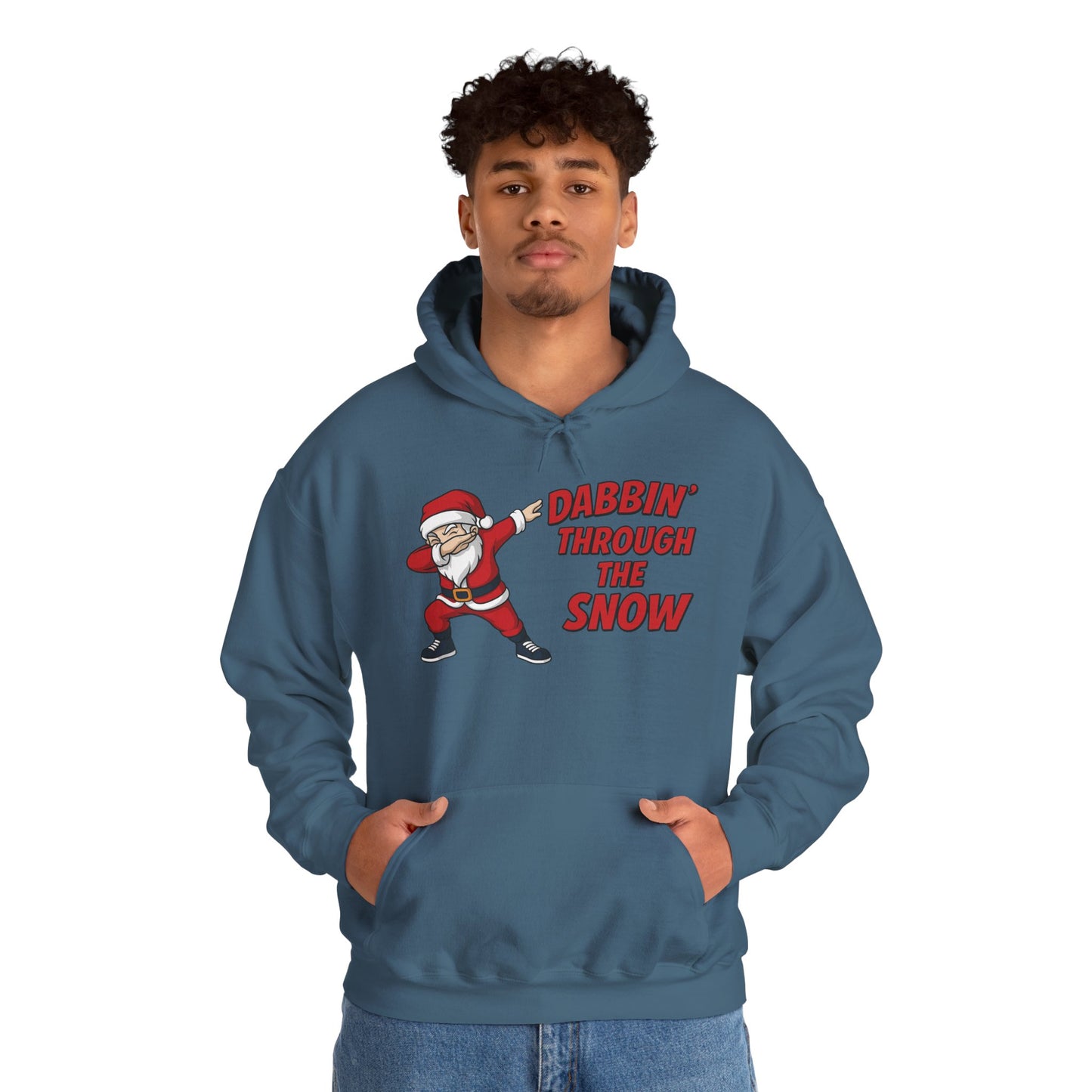 Dabbin Santa Men's Christmas Hoodie, Funny Holiday Sweatshirt