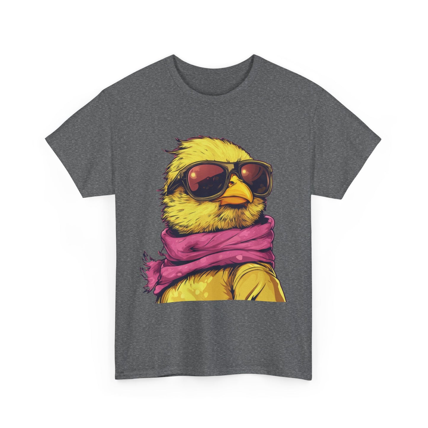Chic Cool Chick T-Shirt, Unisex Heavy Tee, Funny Animal Tee, Trend Chick Graphic T-Shirt Gift