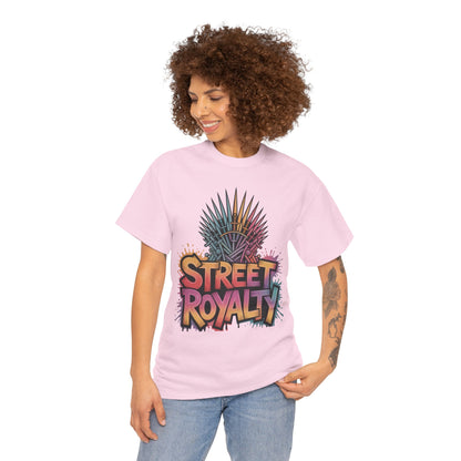 Street Royalty Women's T-Shirt, Graffiti Crown Graphic Tee, Urban Streetwear Top for Trendy Skater Girls
