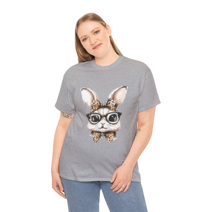 Cool Bunny Sunglasses Tee, Cute Rabbit Shirt, Animal Lover Gift, Spring Fashion, Unisex Graphic T-Shirt