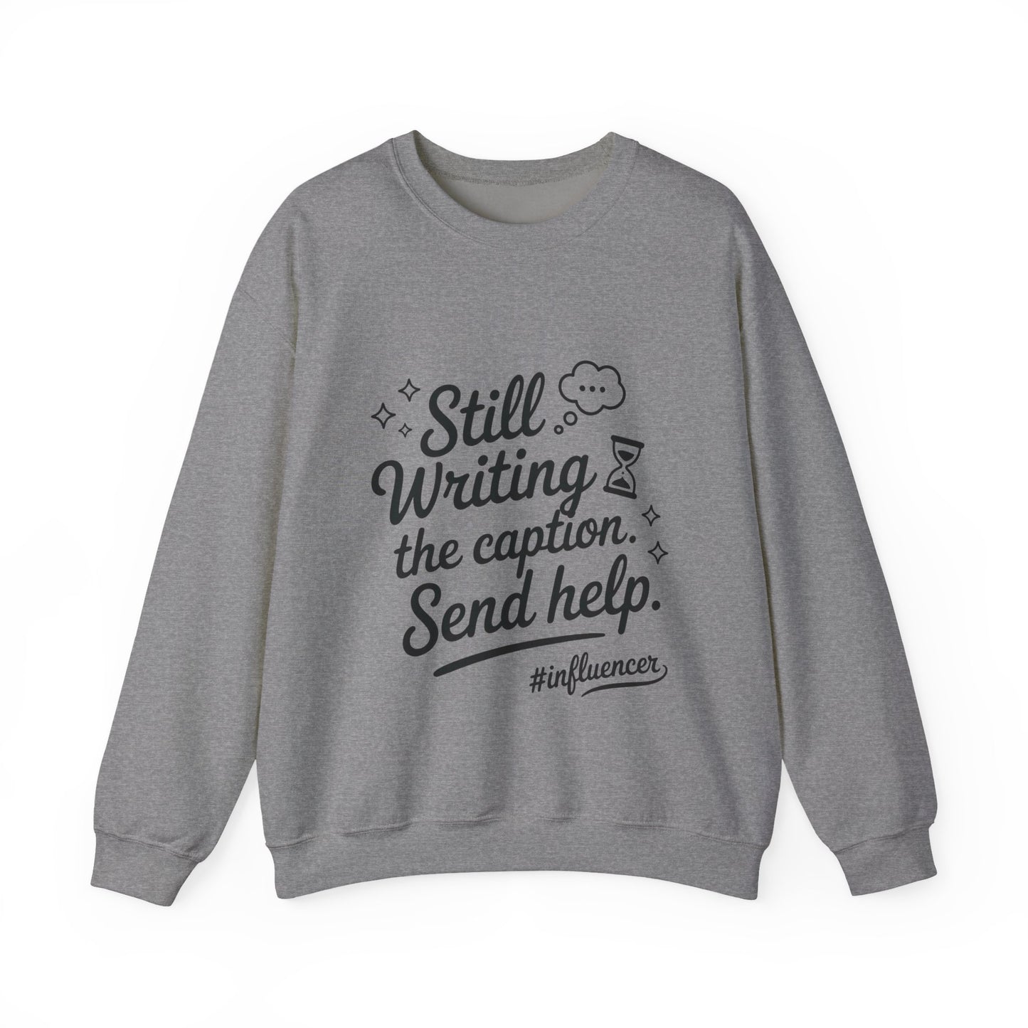Funny Influencer Womens Sweatshirt, Cozy Oversized Crewneck, Social Media Humor Gift, Influencer Sweatshirt for Writers, social media gift