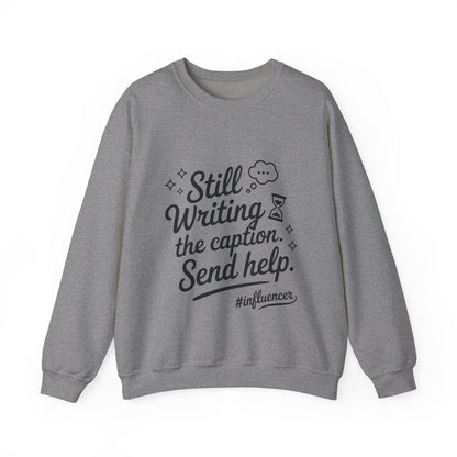 Funny Influencer Womens Sweatshirt, Cozy Oversized Crewneck, Social Media Humor Gift, Influencer Sweatshirt for Writers, social media gift