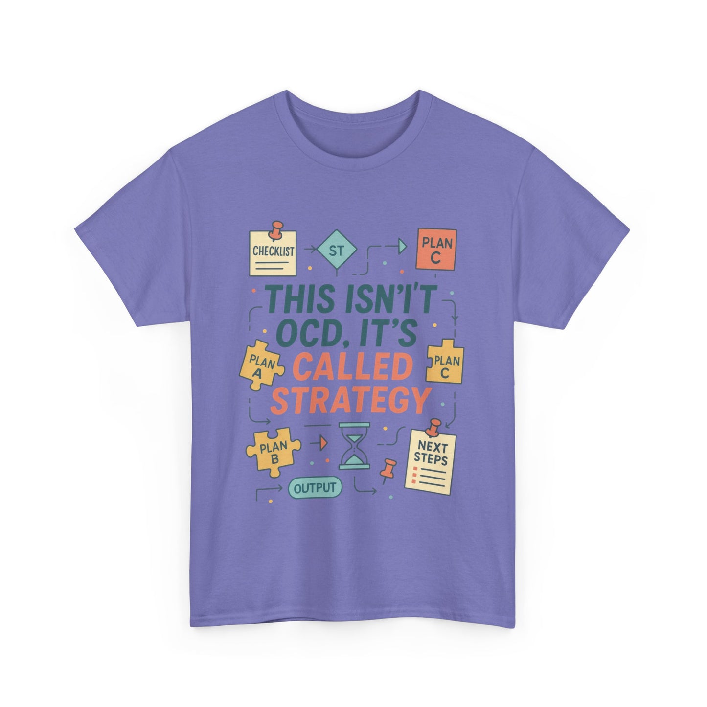 Funny Womens Strategy T-Shirt, This Isnt OCD Its Called Strategy, Planner Girl Gift Tee, Gift for Strategists, Office Humor Top