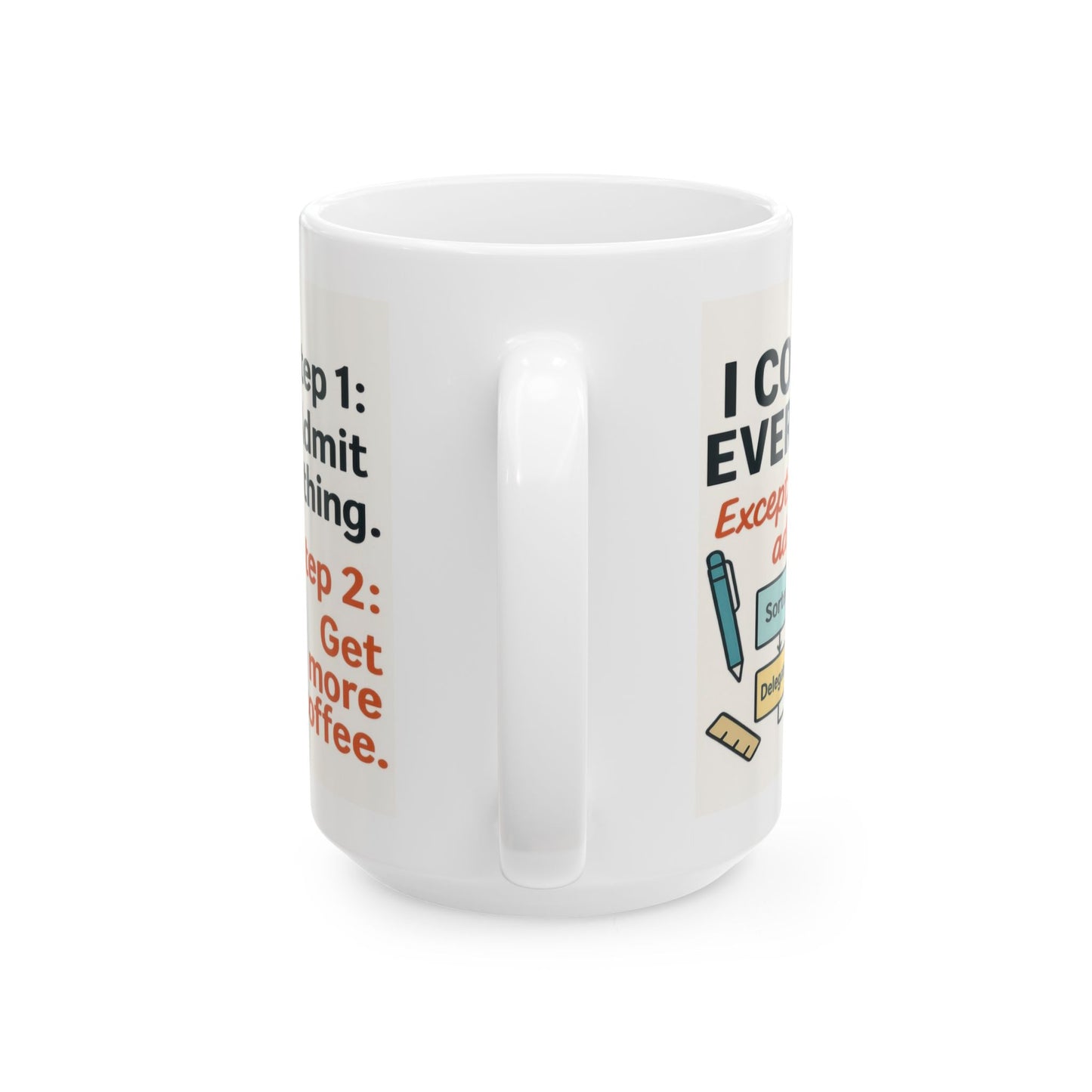 Funny Coffee Addiction Mug, Funny Coffee Lover Gift, Office Mug, Caffeine Addict Gift, Caffeine Chaos Humor Cup, Gift for Coffee Lovers