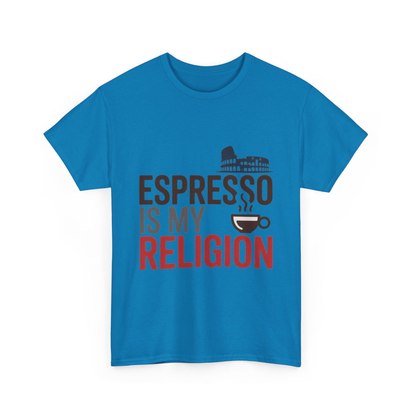 Espresso Is My Religion Coffee Rome Graphic Mens T-Shirt, Coffee Lover Gift